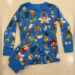 Hannah Anderson 3T Holiday Nutcracker Print Kids Pajama Set